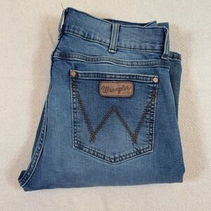 Wrangler Retro Slim Boot Mens Jeans Blue Denim Size 32x36